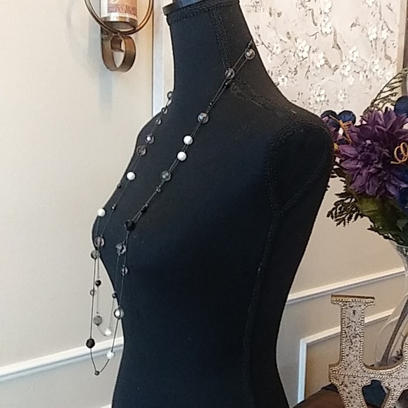 Multi Strand Embellished Beads Necklace - Picture 7 of 17